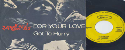 Post image for THE YARDBIRDS  “FOR YOUR LOVE” 1965